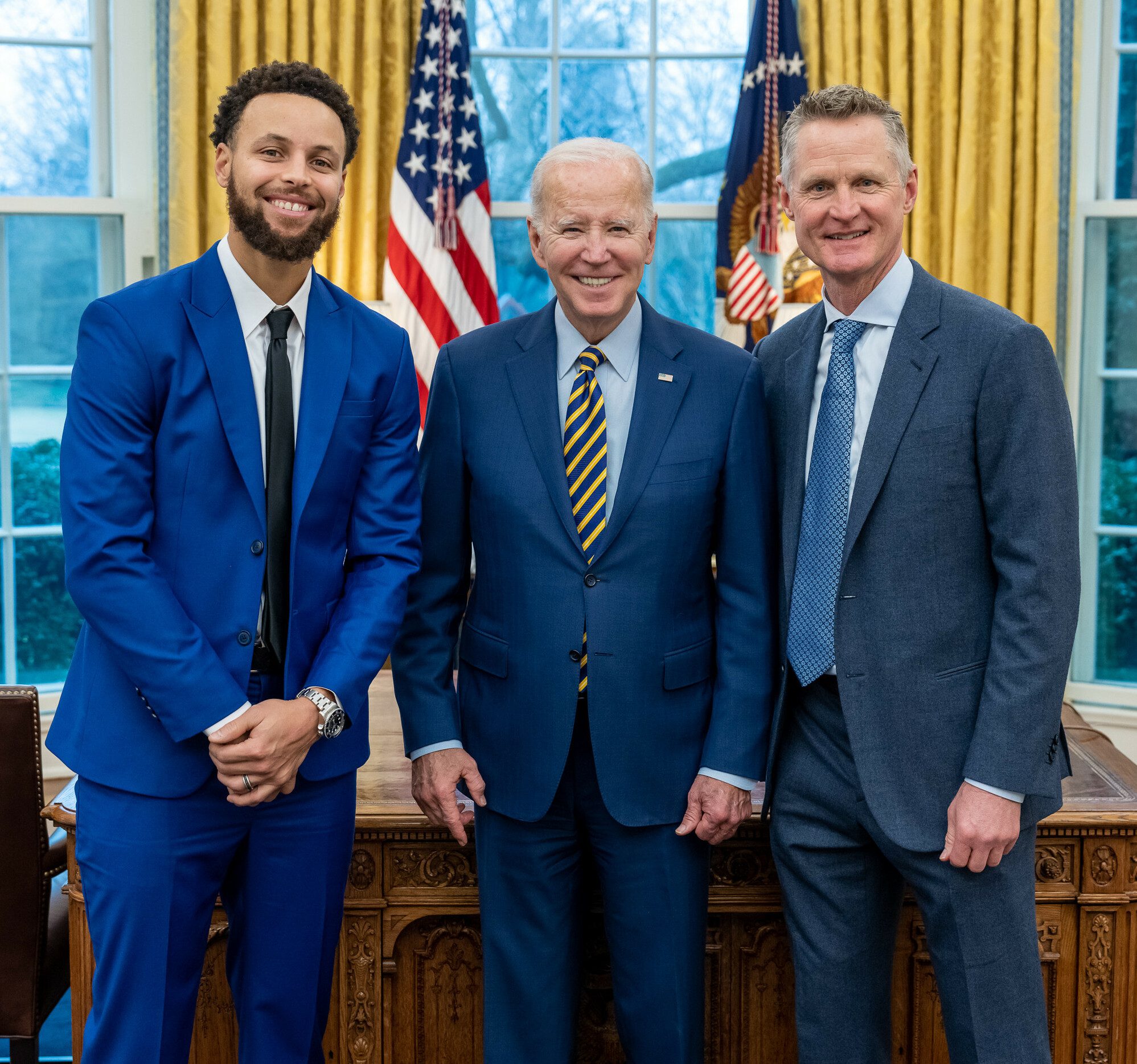 Stephen Curry and the Golden State Warriors at the White House, 2023